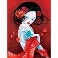 thumbnail image 3 of Sybile 15x18 Black Modern Framed Museum Art Print Titled - Slinky, 3 of 5
