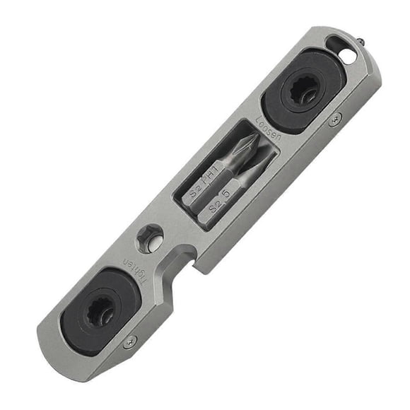 Titanium Alloy Multi-Functional Mini Ratchet Screwdriver Wrench Bottle Opener