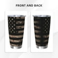 thumbnail image 3 of KLL American Flag with Desert Camouflage Print 40oz Stainless Steel Insulated Car Cup with Spillproof Lid - Keep Your Drink Hot or Cold on the Go-Without Straw, 3 of 8