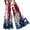 Dark Blue, variant on July 4th Pants for Women - Fashion Casual High Waist Loose Lightweight Wide Leg Flowy USA Flag Print - Patriotic Versatile Women's Pants,Royal Blue S