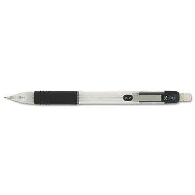 Zebra Z-Grip Mechanical Pencil, Hb, 0.7 Mm, Clear Barrel, 12/Pack, Case of 2 Packs
