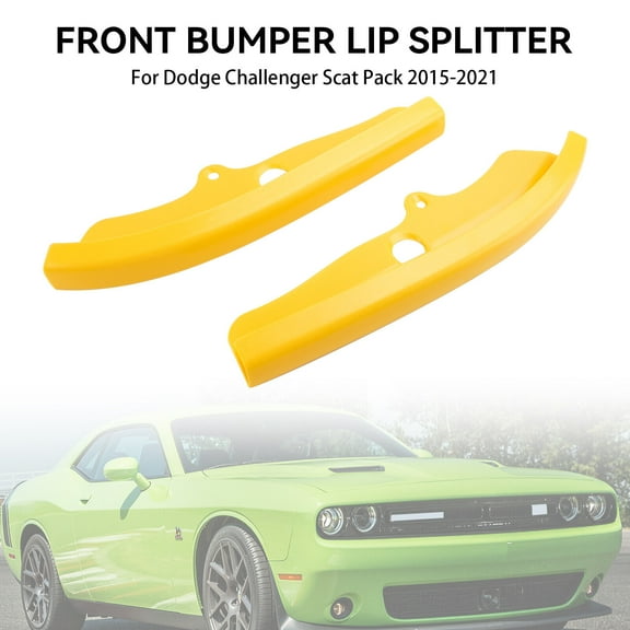 Front Bumper Lip Splitter Protector Fit Dodge Challenger Scat Pack 2015-2021