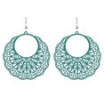 thumbnail image 1 of 1 par de pendientes de cobre para mujer, redondos, elegantes, recubiertos a la moda, fáciles de combinar, joyería para pendientes, regalo de Ropa, zapatos y accesorios Miscelánea lago verde Minnieouse AP015713-02, 1 of 6