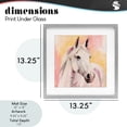 thumbnail image 3 of Sunset White Horse Gray Framed Print Under Glass, design by Kim Allen, 3 of 10
