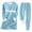 Light Blue, variant on ZVNAΖH Fleece Lined Sweatshirt Set for Women Warm Winter Lounge Sets Soft Comfy Pajamas Set Homewear, Sizes S-3XL