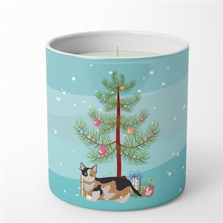 3.75 x 3.25 in. Unisex Munchkin Cat Merry Christmas 10 oz Decorative Soy Candle