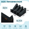 thumbnail image 2 of Silicone Soap Dish for Bar Soap Holder for Shower Bathroom Self Draining Waterfall Drying Tray Keep Soap Bars Dry Clean & Easy Cleaning (Black*2, 2), 2 of 6