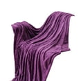 thumbnail image 2 of Denhf Fleece Throw Blanket for Couch, Super Soft Warm Fuzzy Cozy Flannel Blanket, Lightweight Plush Fluffy Blanket for Sofa, Bed and Living Room, Suitable for All Seasons, 60" x 80", Purple, 2 of 9