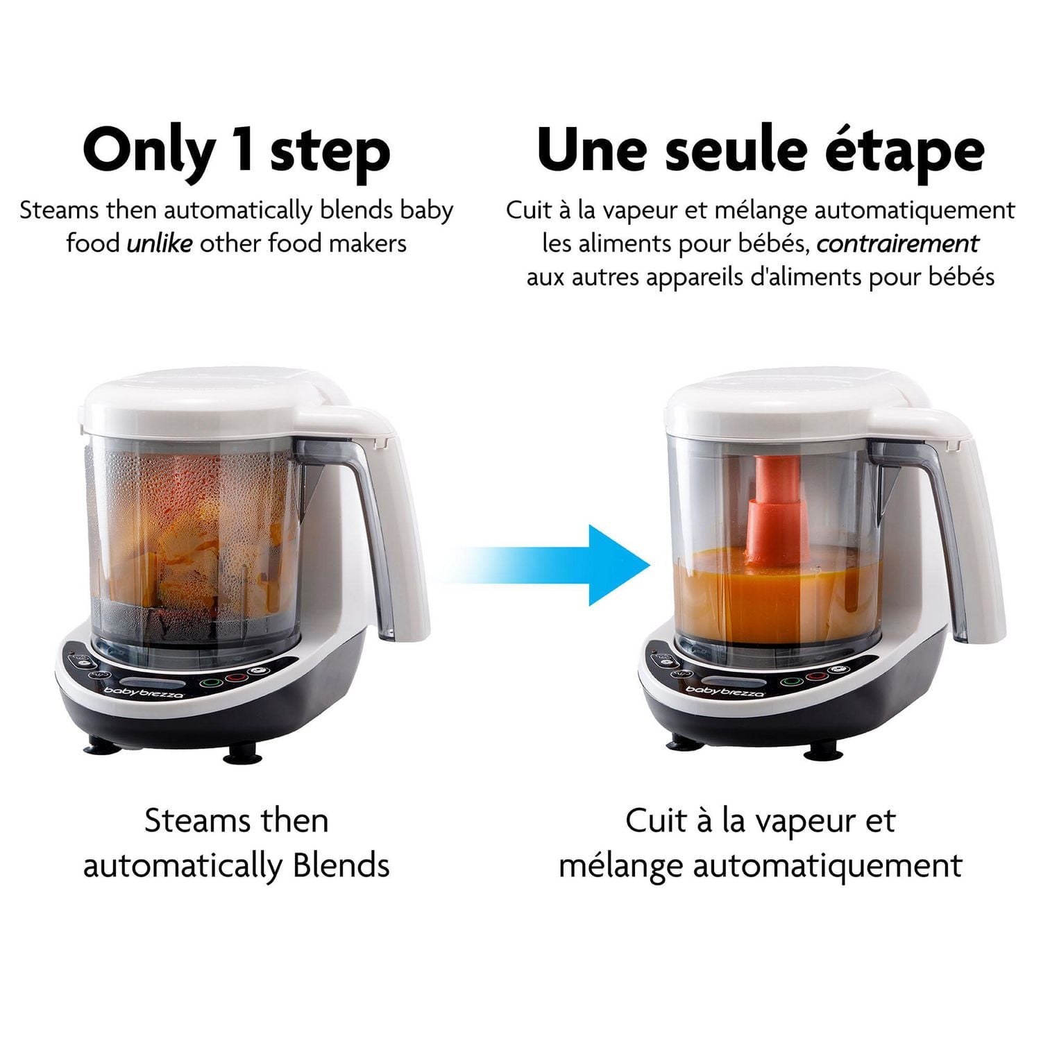 Baby Brezza One Step Baby Food Maker Deluxe, with Pouch + Funnel