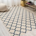 thumbnail image 3 of JONATHAN Y JONATHAN  Y Isla Ogee Trellis Indoor/Outdoor Area Rug 4 X 6 - Beige/Navy, 3 of 5