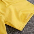 thumbnail image 3 of Cethrio Running Shorts for Girls, Summer Drawstring Cotton Elastic Waist Athletic Shorts Yellow Size 11-12T, 3 of 4