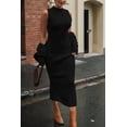 thumbnail image 3 of Conjunto de Mujer de Dos Piezas: Cárdigan de Punto y Vestido Maxi Negro Talla S, 3 of 7