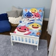 thumbnail image 1 of Baby Shark 3 Piece Toddler Bedding Set with Reversible Comforter, Fitted Sheet and Pillowcase, 1 of 9