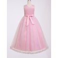 thumbnail image 2 of IBTOM CASTLE Flower Girl Formal Maxi Wedding Dress Floral First Communion Easter Ball Gown Tween Pageant Junior Bridesmaid Dresses Rainbow Powder, 2 of 7
