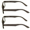 thumbnail image 3 of 2 Pairs of Wood Grain Printed Temple Arm Reading Glasses - Spring hinge men women lightweight readers +2.25, 3 of 4