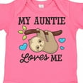 thumbnail image 4 of Inktastic My Auntie Loves Me with Sloth and Hearts Boys or Girls Baby Bodysuit, 4 of 5