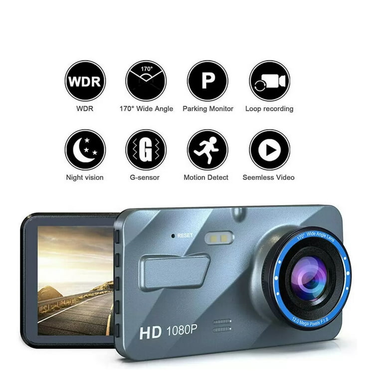 Kaufe E-ACE Auto DVR 4 Zoll Touch Auto Kamera Dual Lens Dash Cam Video  Recorder FHD 1080P Registrator Hinten