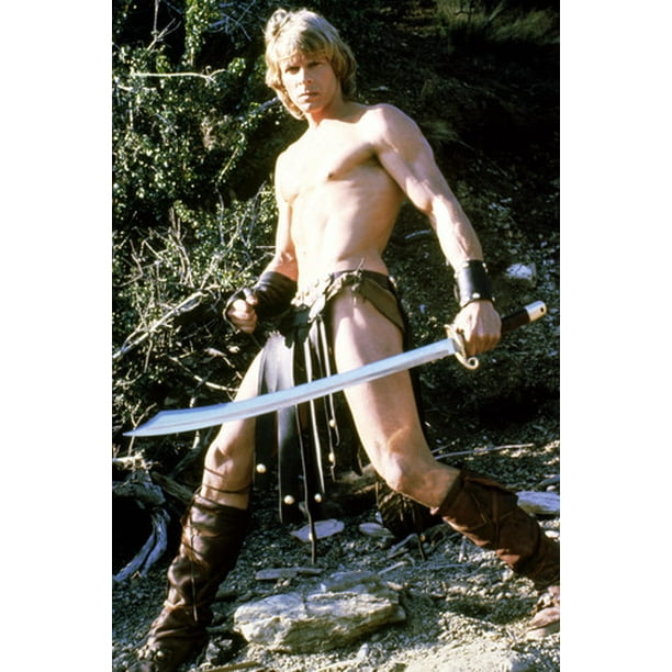 Marc Singer As Dar In The Beastmaster 24x36 Poster Full Length With Sword Walmart Com Walmart Com