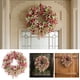 thumbnail image 1 of Corona de flores artificiales para colgar en la puerta principal – Letrero de bienvenida primaveral para decoración del hogar, bodas y fiestas., 1 of 6