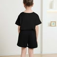 thumbnail image 7 of Girls Summer Tops Size 6 Loose Fit T-Shirt Short Sleeve Butterfly Graphic Tees Cotton Cute Casual Summer Clothes, Black, 2 Years, 7 of 7