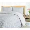 thumbnail image 5 of Ambesonne Grey Duvet Cover Sets, Neutral Floral Vintage Motif, 2-Queen, White and Grey, 5 of 7