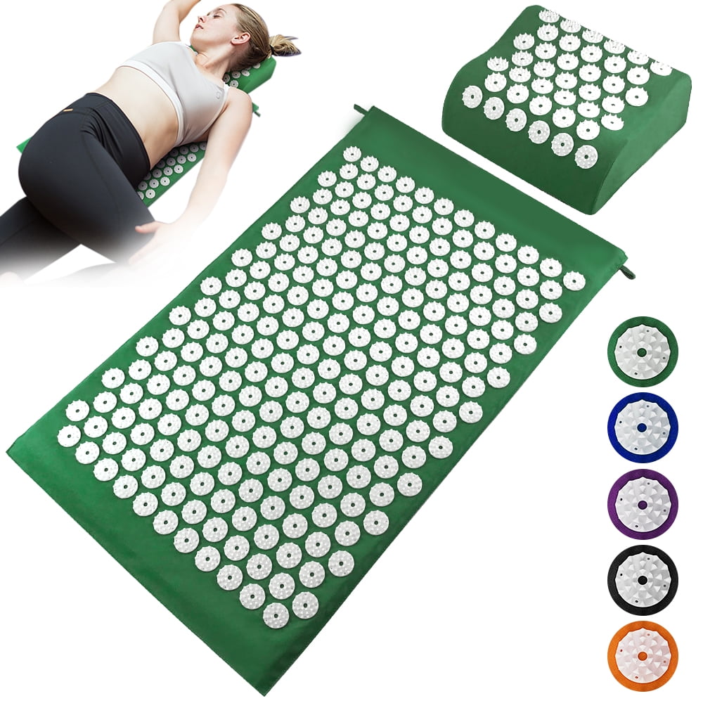 Acupuncture Mat Pillow Set Acupressure Mat Cushion Massage Pillow Pad