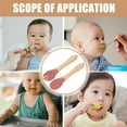 thumbnail image 7 of PENIKOKO Dark Red Silicone Toddler Utensil 1 Set 5.5X1.6In For Toddlers Ergonomic Handle, 7 of 7