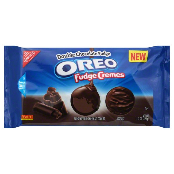 Nabisco Oreo Double Chocolate Fudge Sandwich Cookies, 11.3 Oz