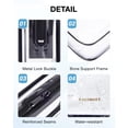 thumbnail image 2 of BAGSMART Clear Toiletry Bag, 3 Packs TSA Approved Water resistant Quart Size Travel Organizer, Airport Airline Travel Essential Carry On Makeup Cosmetic Bags for Women, Cloud White, 2 of 6