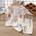 thumbnail image 2 of Zshosam Toddler Girl Pajamas Kids Satin Pajamas Sets Baby Boy Girl Button-Down Silk Sleepwear 2 Piece Short Sleeve Loungewear Clothes Set Size 1T 2T,(Light Pink 1-2 Years), 2 of 4