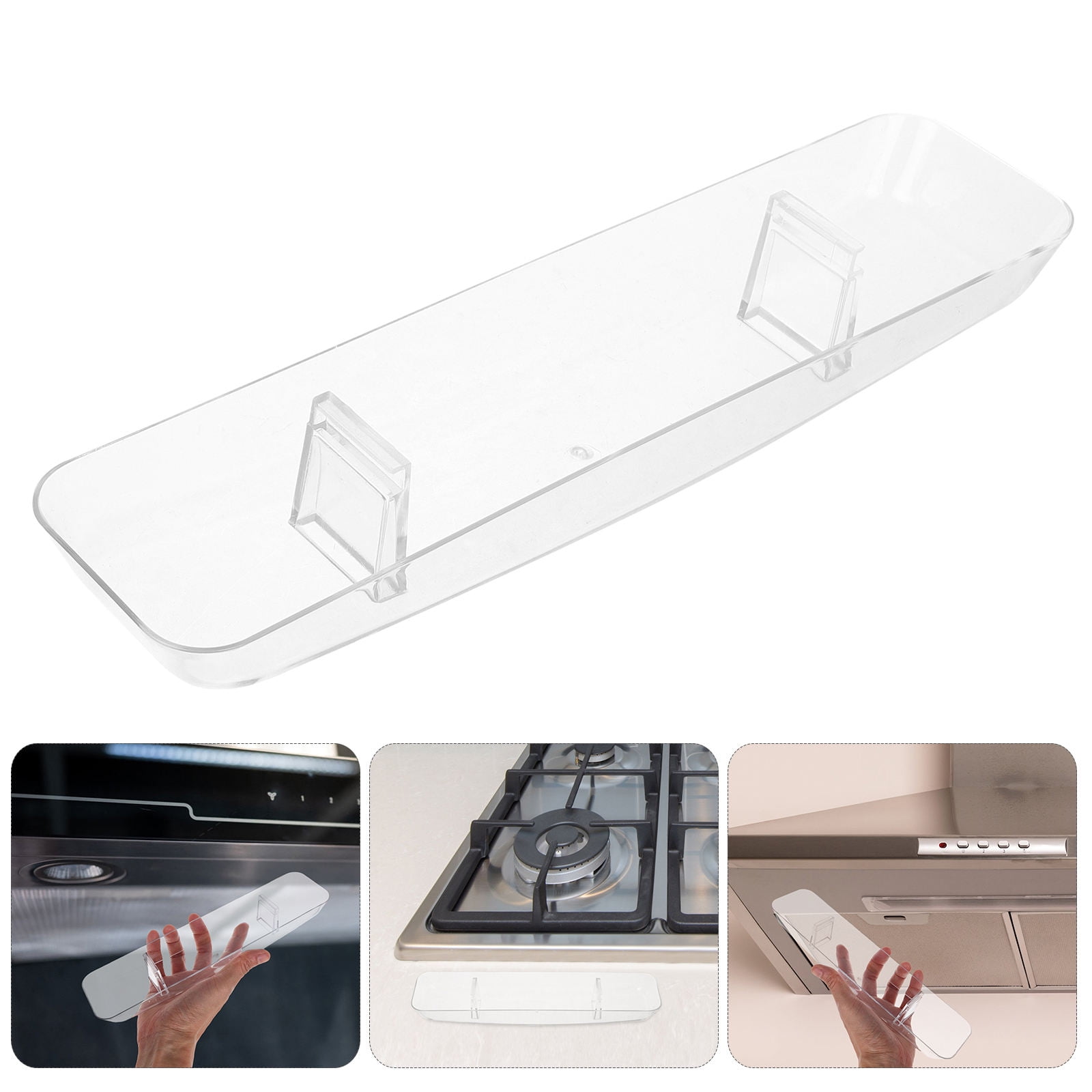 LOLIPPYY Gas Stove Oil Catch Pan with Embedded Design Plastic Drip Bowl