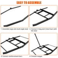thumbnail image 2 of Accreate 66" Heavy Duty Steel Drag Harrow, Tow Behind Landscape Leveling Rake for Driveway, Lawn & Field, 50lbs Max Weight with Universal Pin Hitch, Compatible, 2 of 7