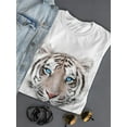 thumbnail image 3 of Amazing & Beautiful White Tiger T-Shirt Women -Image by Shutterstock, Female Medium, 3 of 4