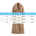 thumbnail image 3 of Women's Trendy Coats Long-Sleeve V-Neck Casual Winter Coat with Furry Collar and Double Pockets Khaki M, 3 of 9