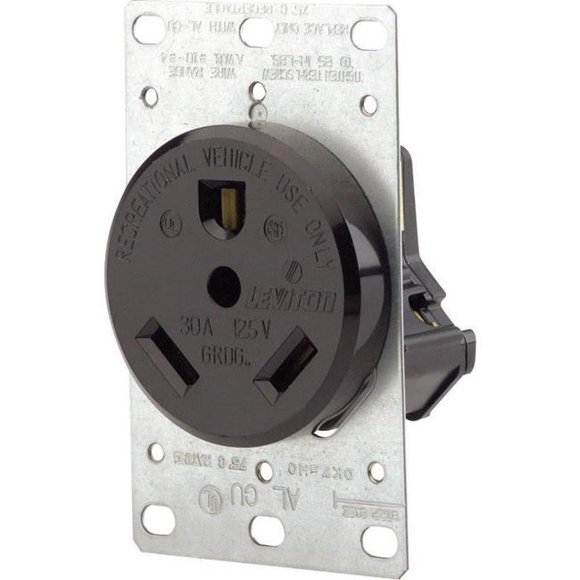 Leviton Manufacturing 4995973 Receptacle Flush 4 Recreational Vehicle