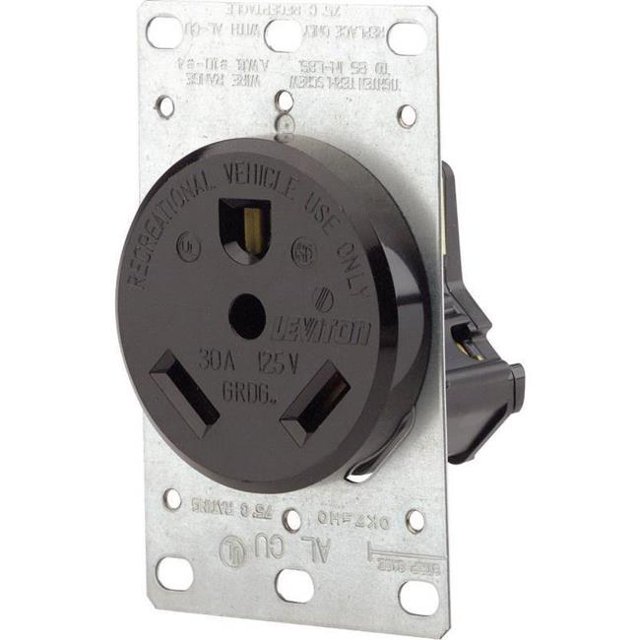 Leviton Manufacturing 4995973 Receptacle Flush 4 Recreational Vehicle