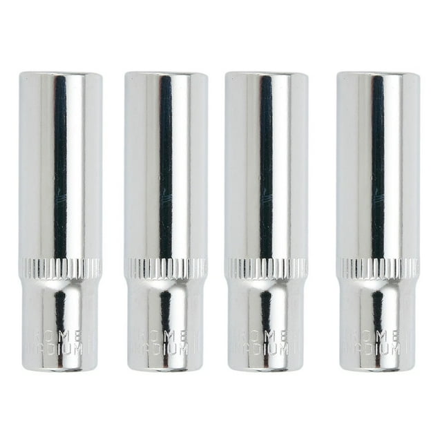 BTOER 4pcs 1 4 Inch Square Drive 10mm Hexagon Socket Wrenches Deep Sockets For Drivers Socket Wrenches Hand Tools Accessories