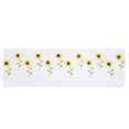 thumbnail image 1 of Cortinas cortas para dormitorio, diseño de girasoles, para ventana, color blanco, poliéster, 1 of 6