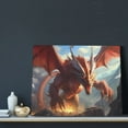 thumbnail image 3 of Logiee Ferocious Dragon Fury Print Canvas Wall Art ,Art Poster,Canvas Decorative Picture,Decor Wall Pictures for Living Room Bedroom Bathroom,Ready to Hang, 3 of 6