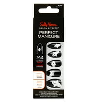 Sally Hansen Perfect Manicure Press On Nail Kit, Halloween Collection, Ghoul Power, Almond, 24pcs