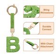 thumbnail image 4 of Uxcell Charm de Letra B del Alfabeto con Rhinestones para la Fabricación de Joyas, Verde Claro, 4 of 6