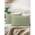 thumbnail image 3 of Outdoor Pillows Waterproof, Polka Dots Bedding Throw Pillows with Insert for Couch Sofa Bed, Modern Speckles Minimalist Sage Green 12x20 Inch Pillowcases Decorative Camping Patio Pillow Set of 2, 3 of 8