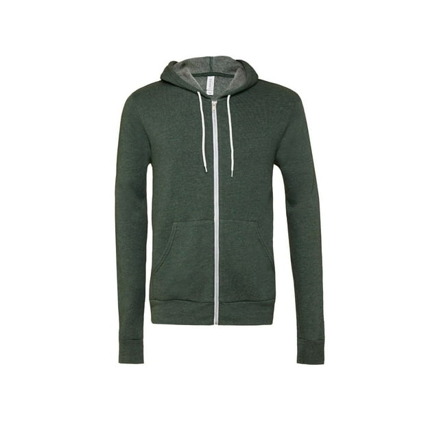 Bella + Canvas Sweat à Capuche à Fermeture à Glissière Complet en Polaire pour Adulte