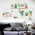 thumbnail image 2 of Bearachild Pegatinas de pared de cactus en maceta, decoración de jardín, oficina, ventana, puerta, armario, jardinera, papel tapiz, Mural, Decoración del hogar, 2 of 6