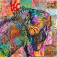 thumbnail image 3 of Dean Russo Collection 20x20 Black Modern Framed Museum Art Print Titled - Iguana, 3 of 5