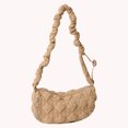 thumbnail image 3 of Bolso Axila Plisado Masa Bolso Mensajero Nube Bolso Hombro 1303 Caqui, 3 of 9