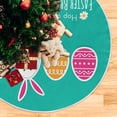 thumbnail image 5 of FMSHPON Easter Tree Skirt Colorful Eggs Bunny Xmas Christmas Tree Skirt Stand Mat for Holiday Party Decoration Indoor Outdoor 36 inches, 5 of 6
