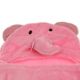 thumbnail image 4 of De Vestidor Bebé Toalla De Dormir Envoltura De Manta Con Capucha 1 elefante rosa, 4 of 9