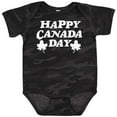 thumbnail image 3 of Inktastic Happy Canada Day with Distressed Maple Leaves Boys or Girls Baby Bodysuit, 3 of 5
