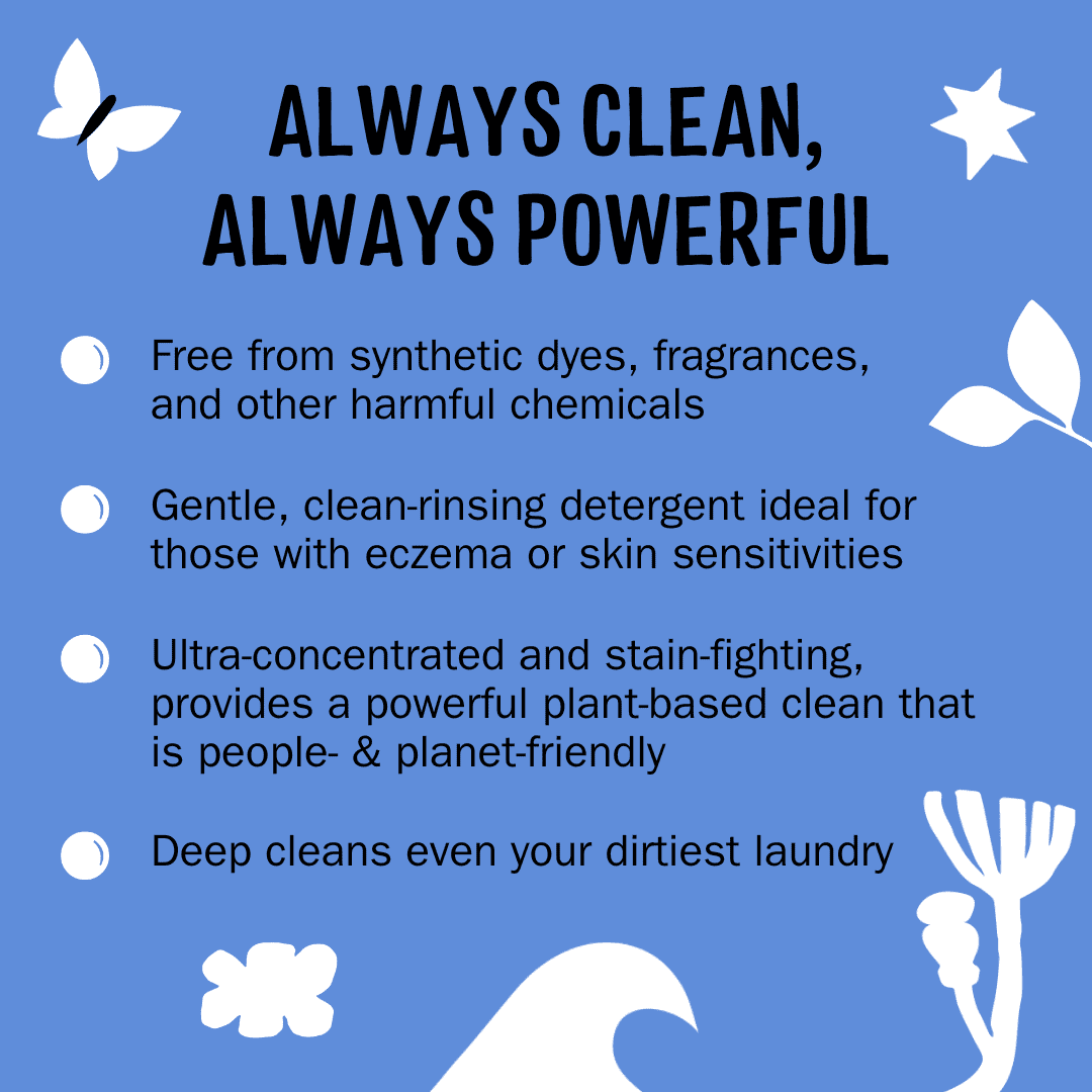 Molly's Suds Natural Liquid Laundry Detergent | High Efficiency (HE) | Ocean Mist - 100 Loads